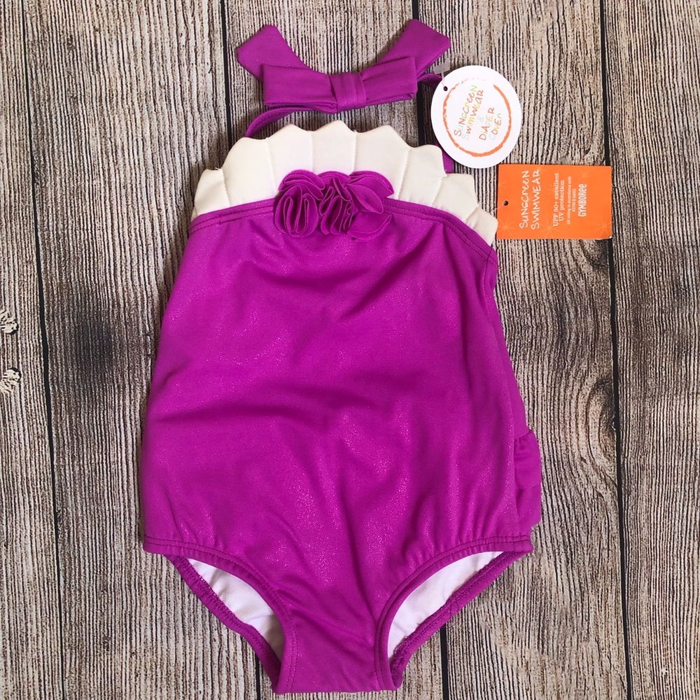 NWT Gymboree Mermaid Ruffled Bathing Suit